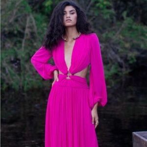 Neon Cutout Gown in Flamingo
Patbo
